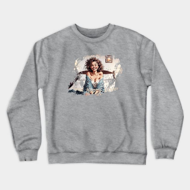 Vixen Wives Lead Happy Lives Stag and Vixen Lifetyle Crewneck Sweatshirt by Vixen Games